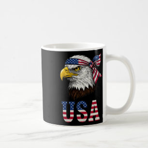 Usa American Flag Men Women Kids Bald Eagle Patrio Coffee Mug