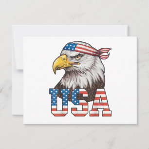 USA American Flag Men Women Kids Bald Eagle Patrio Save The Date