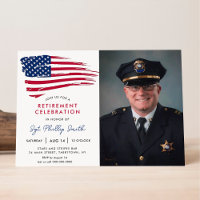 USA American Flag Military Police Retirement