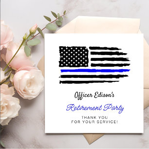 USA American Flag Military Retirement Party Napkin