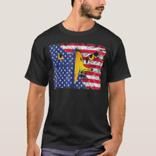 Usa American Flag Patriotic 4th Of July Bald Eagle T-Shirt