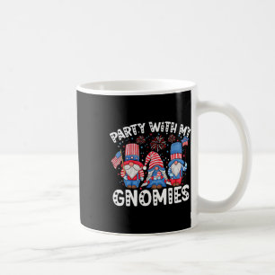 Usa American Flag Patriotic Gnomes Celebrating 4th Coffee Mug