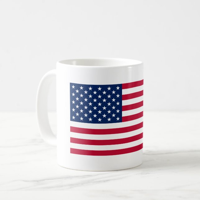 USA American Flag Patriotic Mug (Front Left)