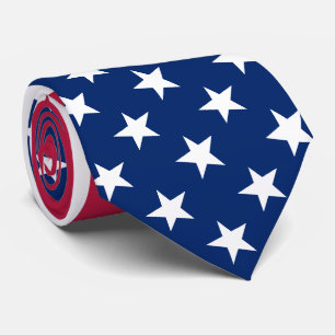 USA American Flag Patriotic Stars Stripes Neck Tie