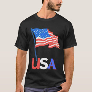 Usa american flag patriotic t-shirt