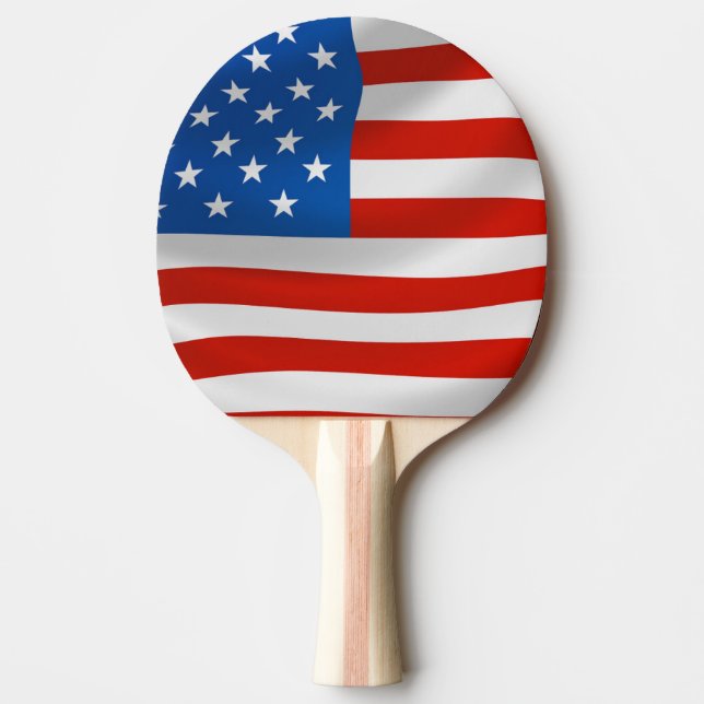 USA AMERICAN FLAG PING PONG PADDLE (Front)