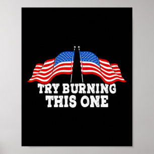 Usa American Flag Retro Music Drummer Drum Stick 4 Poster