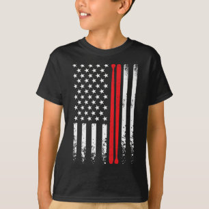 Usa American Flag Retro Music Drummer Drum Stick 4 T-Shirt