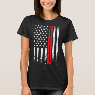Usa American Flag Retro Music Drummer Drum Stick 4 T-Shirt