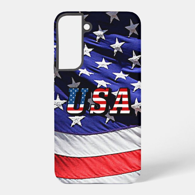 USA American Flag Samsung Galaxy S22+ Case (Back)