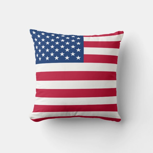 USA American Flag Stars and Stripes Cushion (Front)