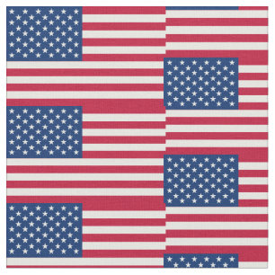 USA American Flag Stars and Stripes Fabric