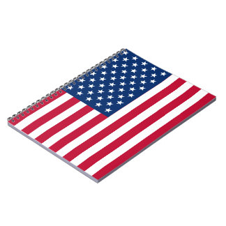USA American Flag Stars and Stripes Notebook