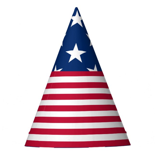 USA American Flag Stars and Stripes Party Hat (Front)