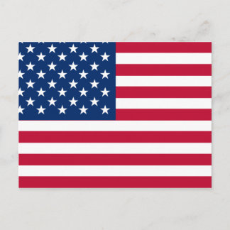 USA American Flag Stars and Stripes Postcard