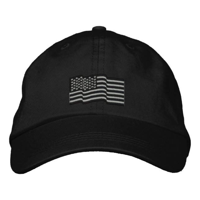 USA American Flag Stars 'n Stripes Embroidered Cap (Front)