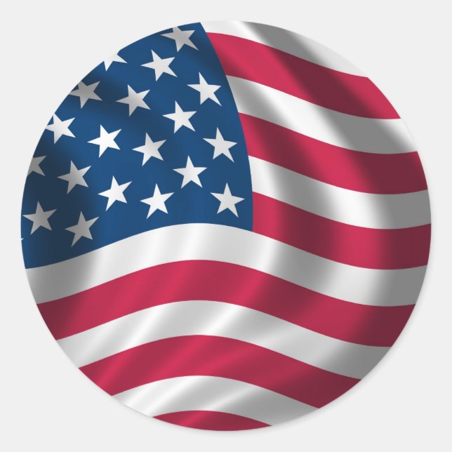 USA American flag stickers (Front)