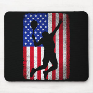 Usa american flag tennis for men women mouse pad
