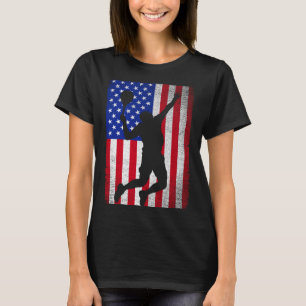 Usa american flag tennis for men women T-Shirt