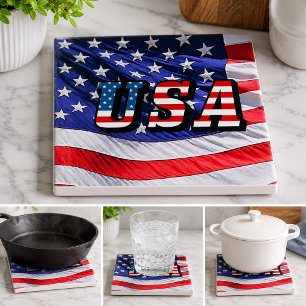 USA - American Flag Tile