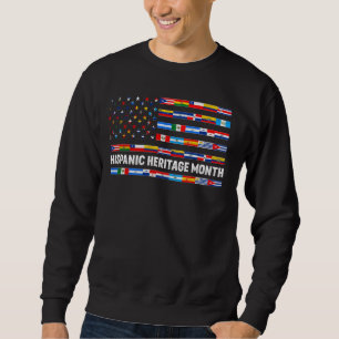 USA American Latino Country Flag National Hispanic Sweatshirt