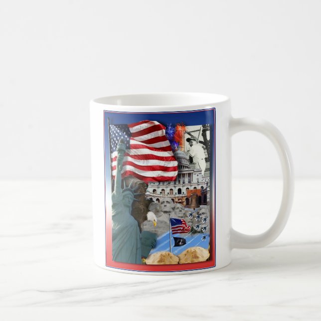 USA American Symbols Coffee Mug (Right)