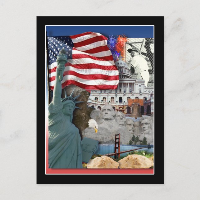 USA  American Symbols Postcard (Front)