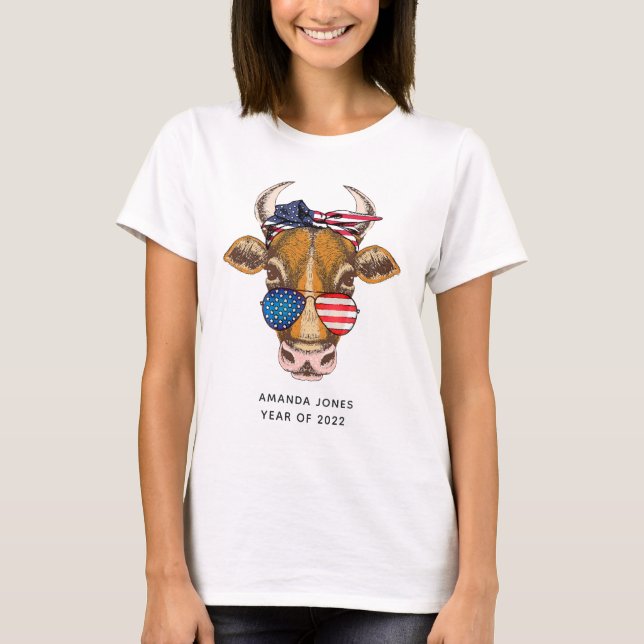 USA American themed Graduation T-Shirt (Front)