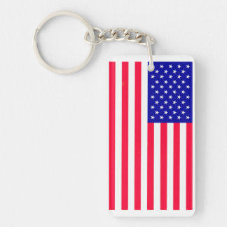 USA American US Flag Acrylic Keychains