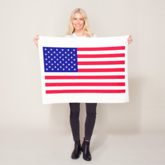 USA American US Flag Fleece Blankets