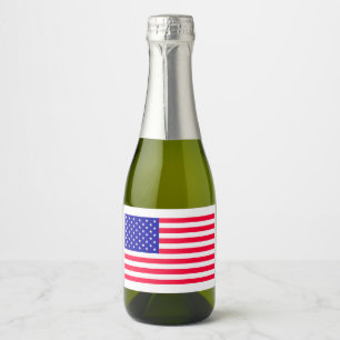 USA American US Flag Food and Beverage Labels Set