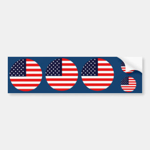 USA AMERICAN US FLAG Multi-Stickers Bumper Sticker