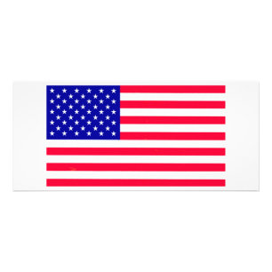 USA American US Flag Rack Card