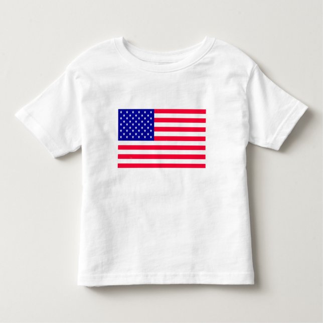 USA American US Flag Toddler Tshirts Clothing (Front)