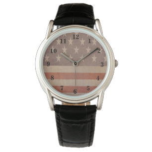 USA American Vintage Flag Watch