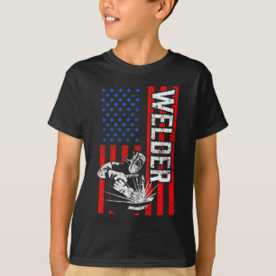 USA American Welder Proud Husband T-Shirt