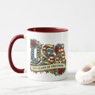 USA America's 250th Anniversary Mug