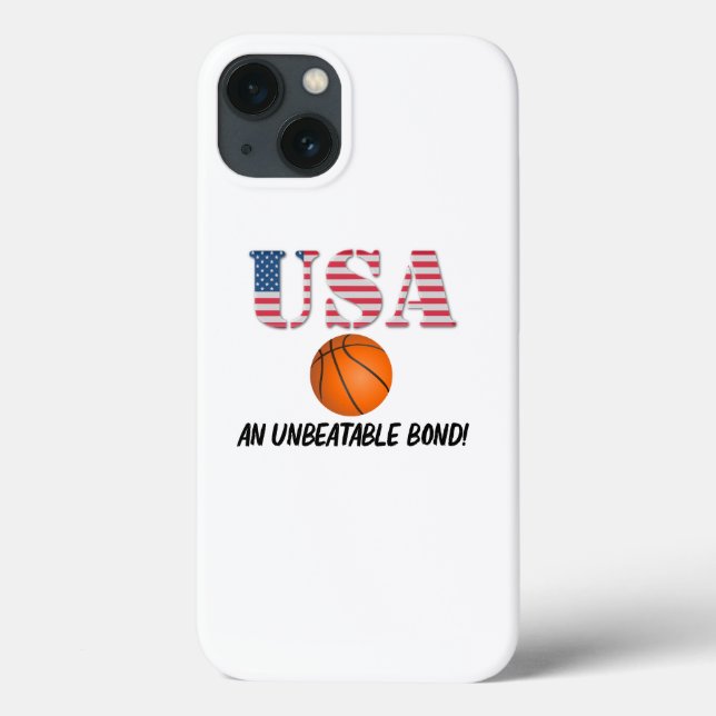 USA and Basketball - Unbeatable Bond!  Case-Mate iPhone Case (Back)