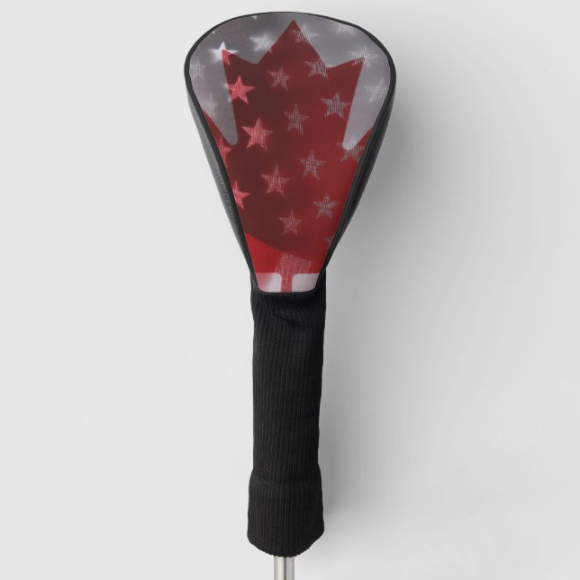 USA and Canada flags Golf Head Cover (Front)