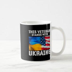 Usa And Ukrainian Flag Coffee Mug
