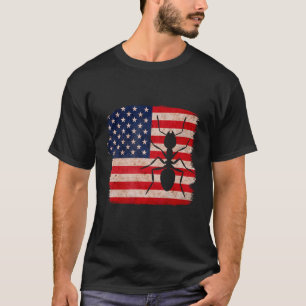 USA Ants  , Patriotic Ant 4th of July American fla T-Shirt