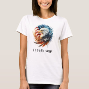 *~* USA AP16 Circular , American Flag Bald EAGLE T-Shirt