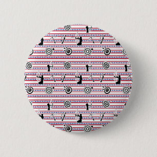 USA Archery Silhouette Pattern 6 Cm Round Badge