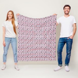 USA Archery Silhouette Pattern Fleece Blanket