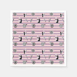 USA Archery Silhouette Pattern Napkin