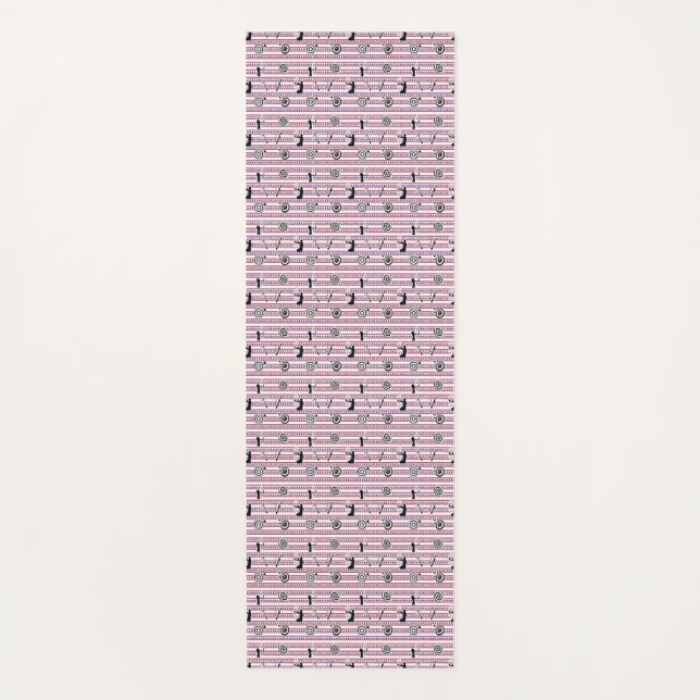USA Archery Silhouette Pattern Yoga Mat (Front)
