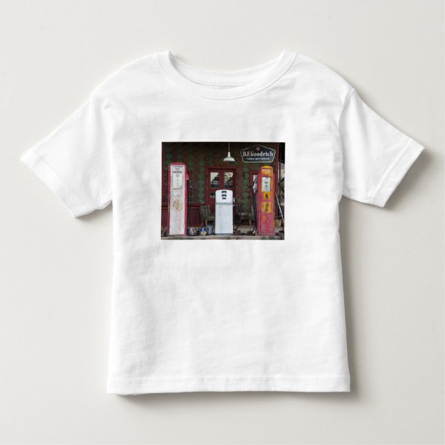 USA, Arizona. Chloride Ghost Town, old gas Toddler T-Shirt (Front)