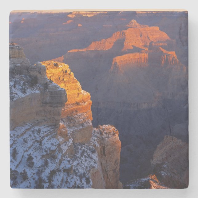 USA, Arizona, Grand Canyon National Park, Winter Stone Coaster (Front)