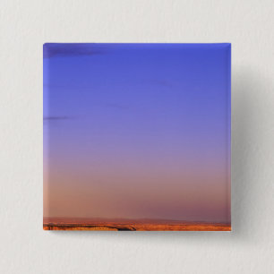 USA, Arizona, Grand Canyon NP. Moon in sky as 15 Cm Square Badge