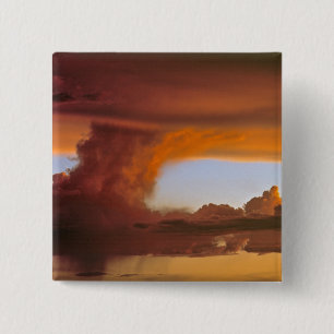 USA, Arizona, Grand Canyon NP. Sunset creates 15 Cm Square Badge